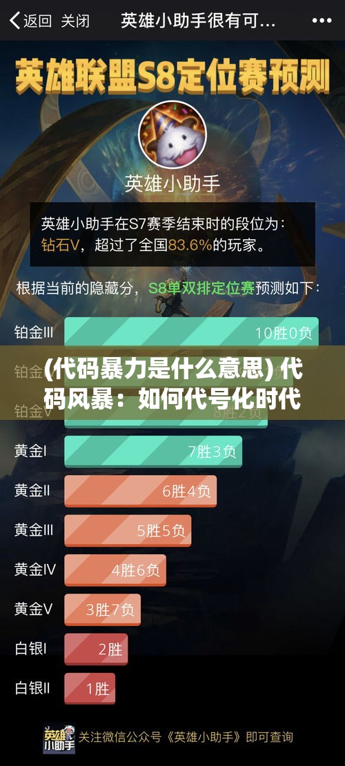 (代码暴力是什么意思) 代码风暴：如何代号化时代塑造了现代科技与数据安全格局